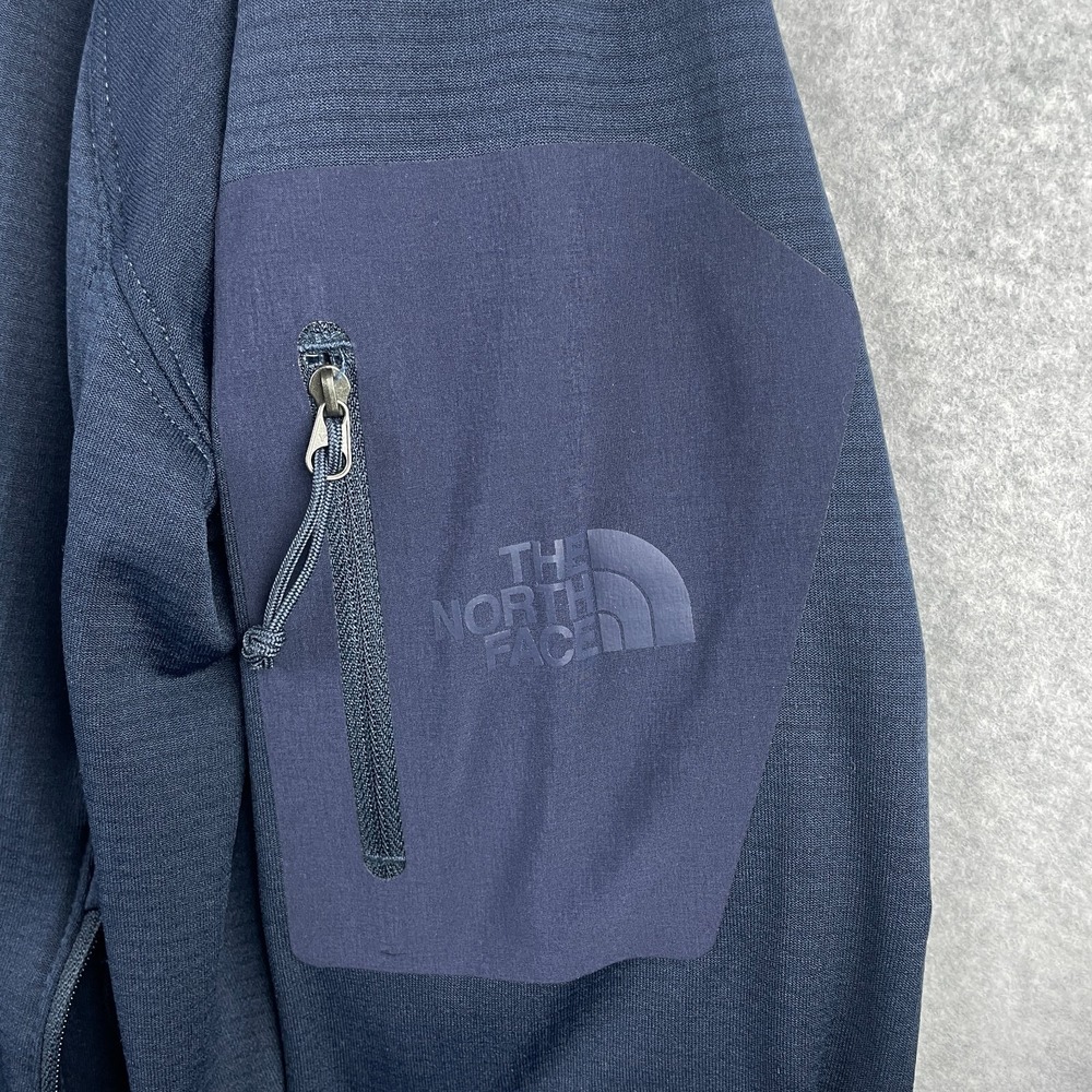 The North Face Jacket Mens Large Blue Mountain Peaks Full Zip Fleece Track - Picture 5 of 13